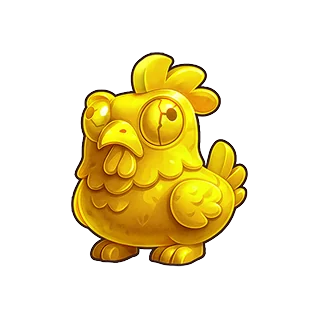Statue dorée – Chicken Road Gold