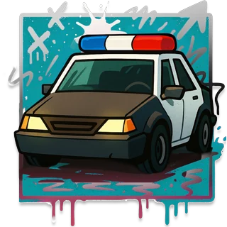 Voiture de police – Chicken Royal