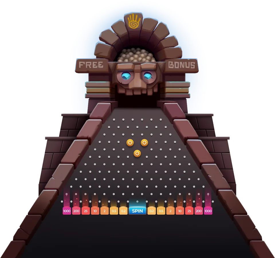 Le plateau – Plinko AZTEC