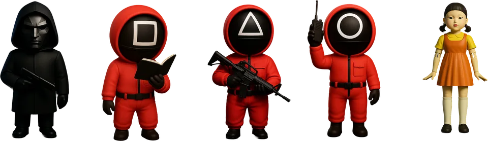 Les personnages â Squid Gamebler